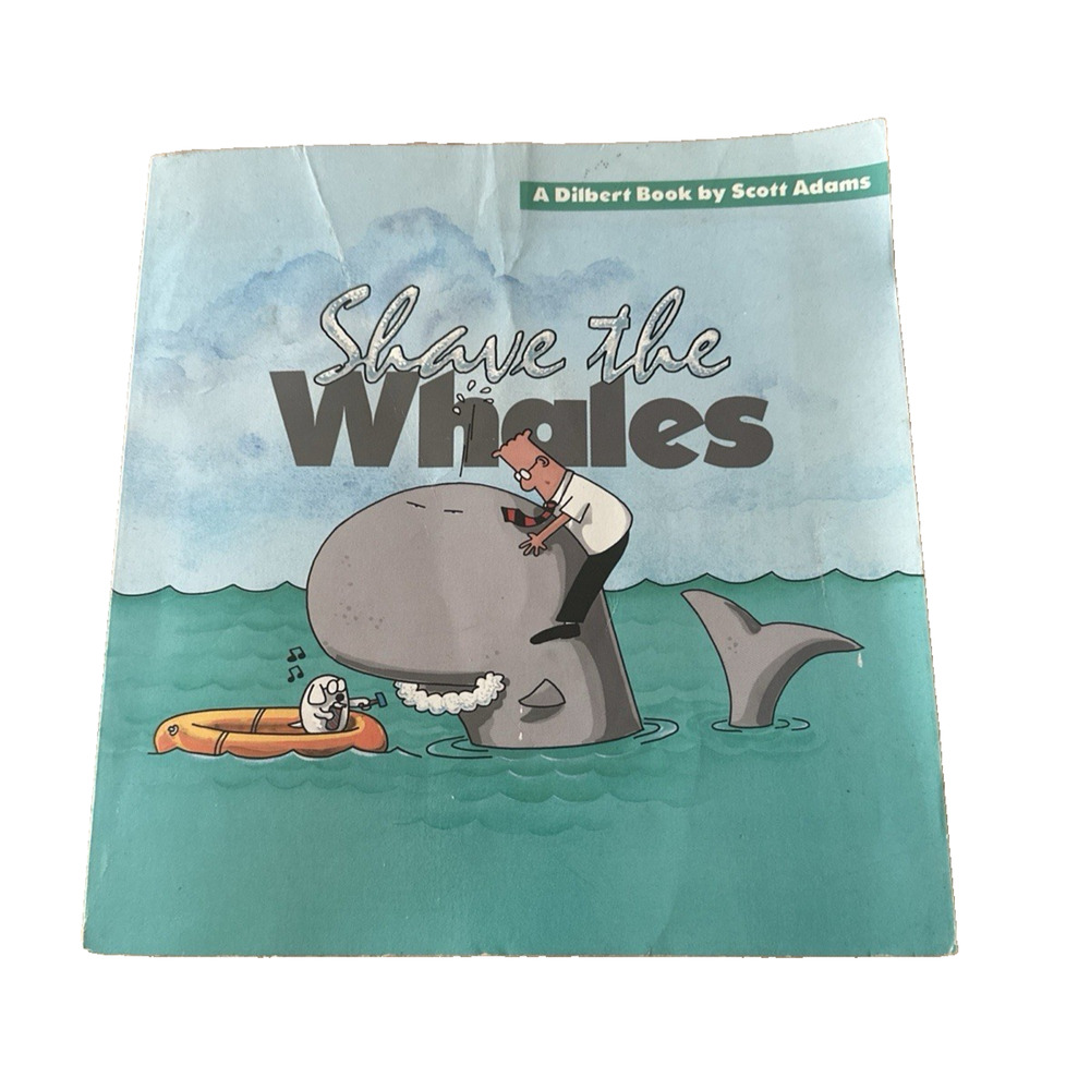 A Dilbert Book By Scott Adams, Save the Whales, PB, 1996 9th print Universal VTG